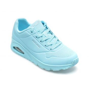 Pantofi sport SKECHERS albastri, UNO, din piele ecologica