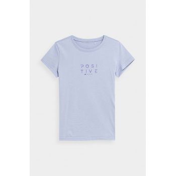 4F tricou de bumbac pentru copii cu imprimeu