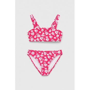 Abercrombie & Fitch costum de baie pentru copii din două piese culoarea roz