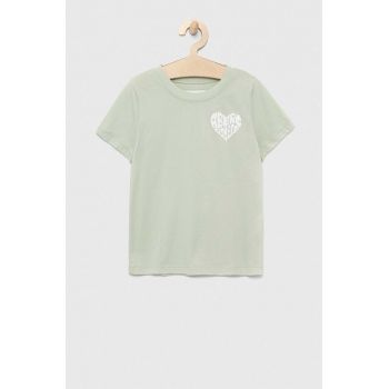 Abercrombie & Fitch tricou copii culoarea verde