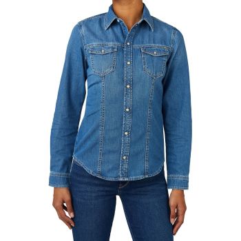 Camasa din chambray cu maneci lungi