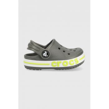 Crocs slapi copii culoarea gri