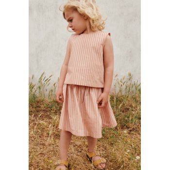 Liewood fusta din bumbac pentru copii culoarea bej, mini, evazati de firma originala