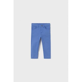 Pantaloni slim fit din amestec de bumbac