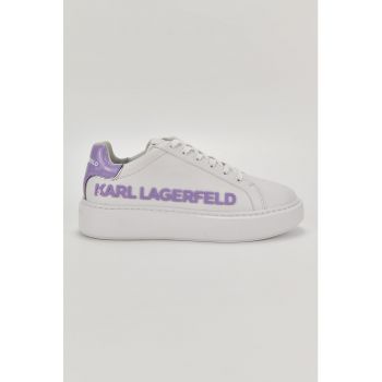 Pantofi sport flatform cu aplicatie logo supradimensionata