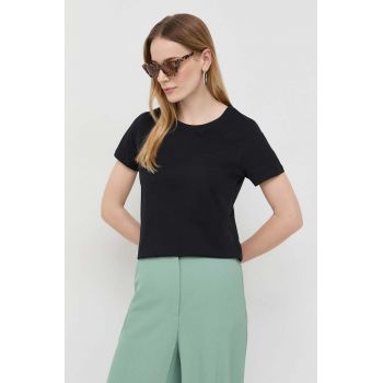 BOSS tricou din bumbac culoarea negru