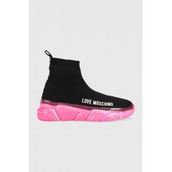 Love Moschino sneakers Sneakerd Running 35 culoarea negru, JA15463G1G