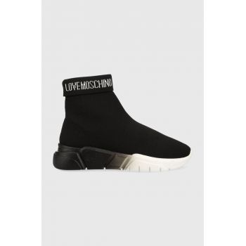 Love Moschino sneakers Sneakerd Running 35 culoarea negru, JA15533G1G