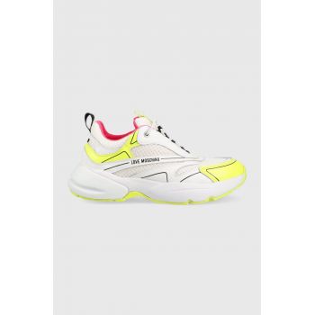 Love Moschino sneakers Sneakerd Sporty 50 culoarea alb, JA15025G1G