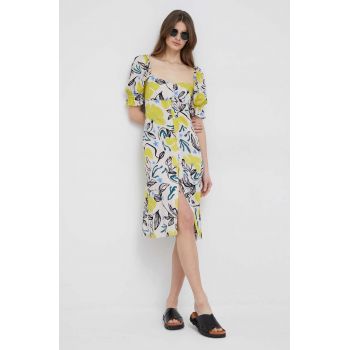 PS Paul Smith rochie culoarea alb, mini, evazati