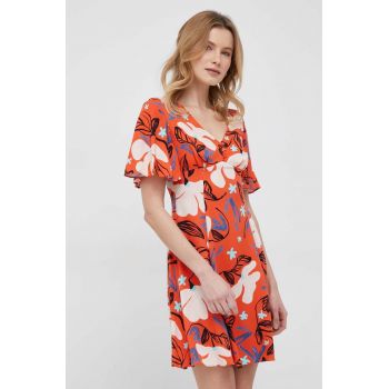 PS Paul Smith rochie culoarea portocaliu, mini, evazati