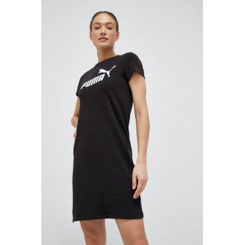 Puma rochie culoarea negru, mini, drept de firma originala