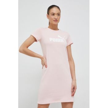 Puma rochie culoarea roz, mini, drept