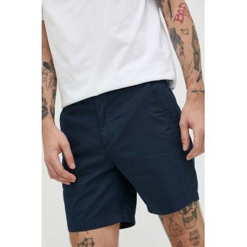 Abercrombie & Fitch pantaloni scurti barbati, culoarea albastru marin de firma originali