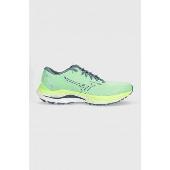 Mizuno pantofi de alergat Wave Inspire 19 culoarea verde de firma originali