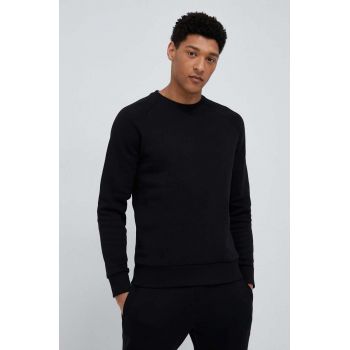 Peak Performance bluza barbati, culoarea negru, neted