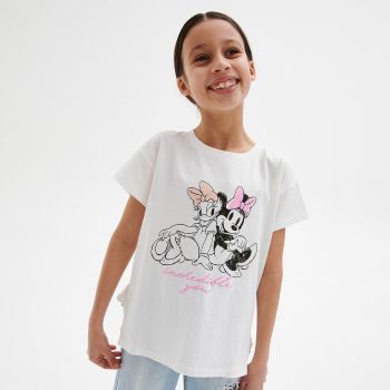Reserved - Tricou Disney din bumbac - Ivory