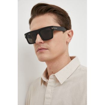 Tom Ford ochelari de soare Fausto bărbați, culoarea negru