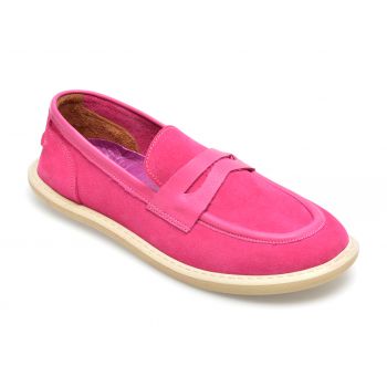 Mocasini GRYXX fucsia, 2110, din piele intoarsa