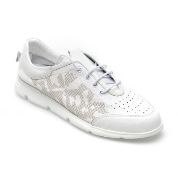 Pantofi GRYXX albi, 725997, din piele naturala