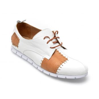 Pantofi GRYXX albi, 725998, din piele naturala