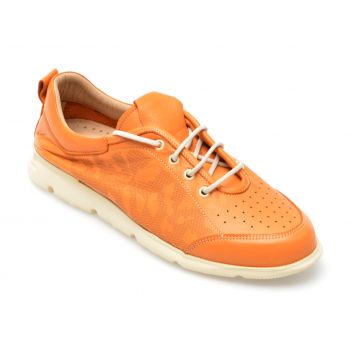 Pantofi GRYXX portocalii, 725997, din piele naturala