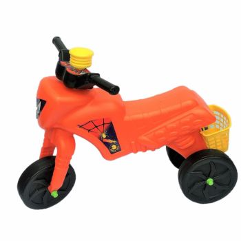 Tricicleta copii fara pedale Spider Orange, actionata cu picioarele de la 2 ani pana la 20 kg, inaltime pana la sezut 30 cm