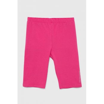 Birba&Trybeyond pantaloni scurti copii culoarea roz, cu imprimeu ieftini