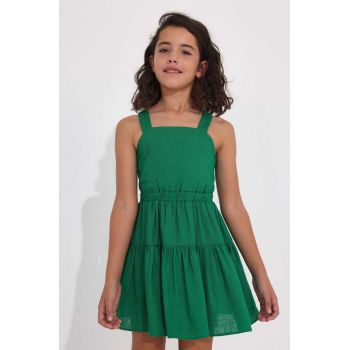 Mayoral rochie fete culoarea verde, mini, drept ieftina