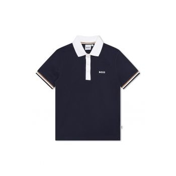 Tricou polo cu imprimeu logo discret