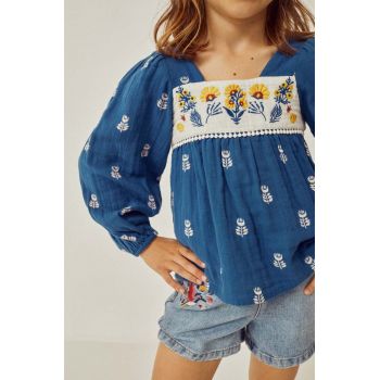 zippy bluza copii culoarea albastru marin, modelator de firma originala