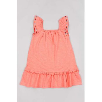 zippy rochie fete culoarea portocaliu, mini, evazati