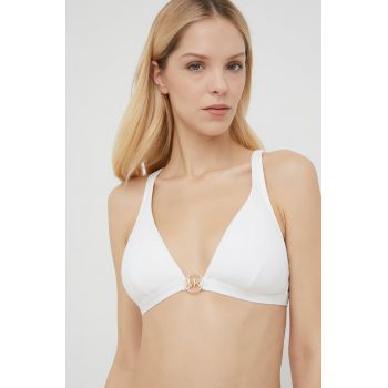 MICHAEL Michael Kors sutien de baie culoarea alb, cupa rigidizata de firma original