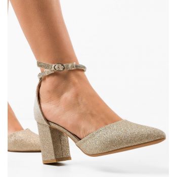 Pantofi dama Virginia Aurii