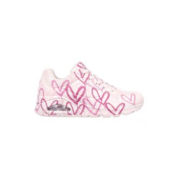 Pantofi sport wedge cu imprimeu Spread The Love