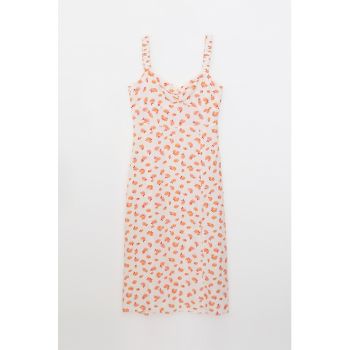 Rochie din viscoza cu imprimeu floral