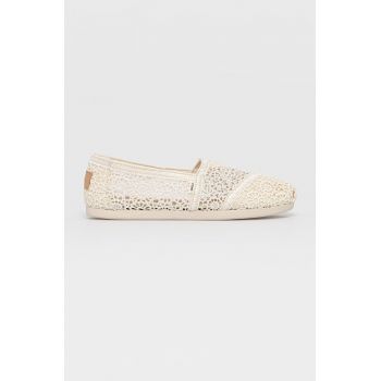 Toms Espadrile Alpargata culoarea bej de firma originale