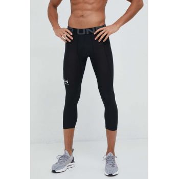 Under Armour leggins de antrenament HG Armour culoarea negru, cu imprimeu, 1361588