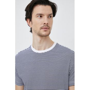 United Colors of Benetton tricou din bumbac culoarea albastru marin, modelator