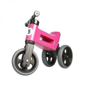 Bicicleta fara pedale Funny Wheels RIDER SPORT 2 in 1 Pink de firma original