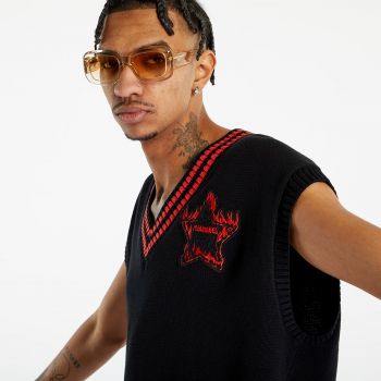 Pleasures Outpost Oversized Vest Black