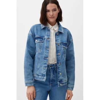 Jacheta de denim cu maneci cazute