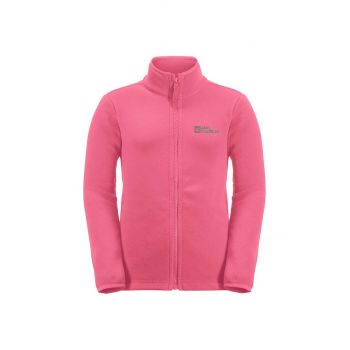 Jack Wolfskin bluza copii TAUNUS JACKET K culoarea roz, neted