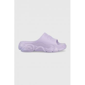 Buffalo papuci Cld Slide femei, culoarea violet, cu platforma, 1622264