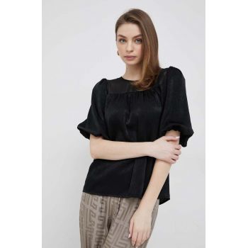 Dkny bluza femei, culoarea negru, neted de firma originala