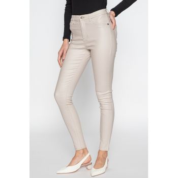 Pantaloni skinny de piele ecologica New Thunder