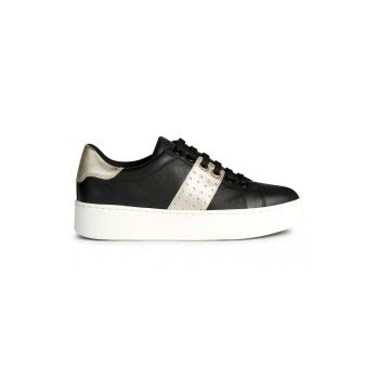 Pantofi sport de piele cu detalii contrastante