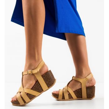 Platforme dama Chelsea Bej