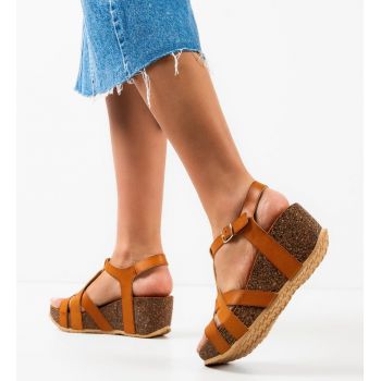Platforme dama Chelsea Camel
