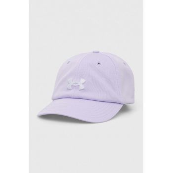 Under Armour sapca culoarea violet, cu imprimeu de firma originala